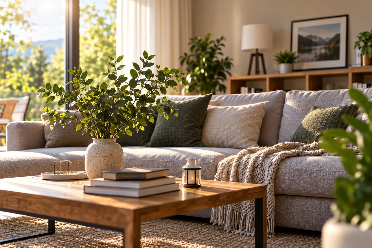 Helles modernes Wohnzimmer