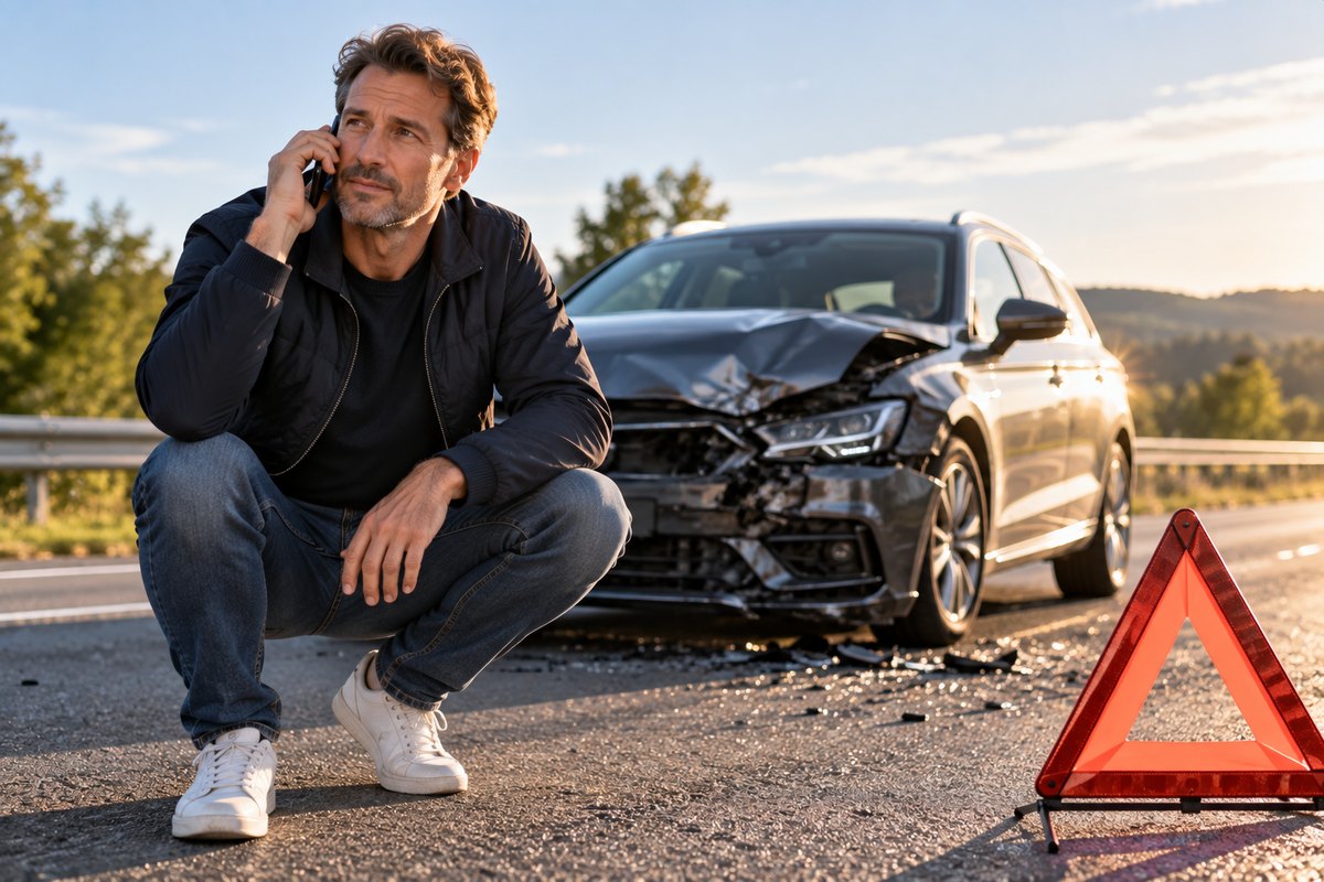 Unfallsituation im Straßenverkehr